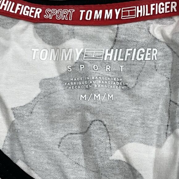 TOMMY HILFIGER SPORT WOMEN KNEE LENGTH CAMO-DRESS-BLACK/GREEN SLEEVELESS SIZE S - Picture 6 of 8